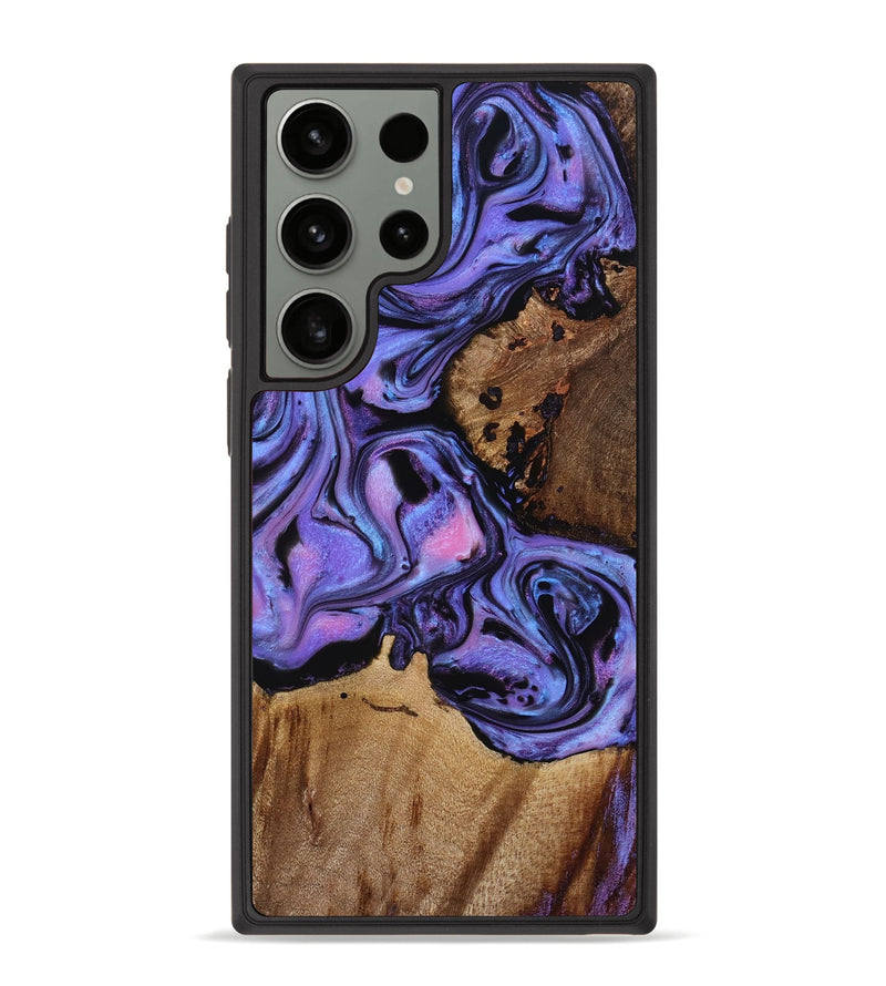 Galaxy S23 Ultra Wood Phone Case - Taina (Purple, 773364)