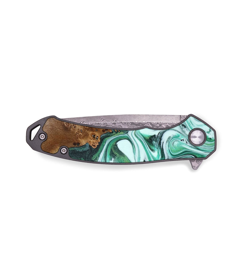 EDC Wood Pocket Knife - Kayden (Green, 773392)
