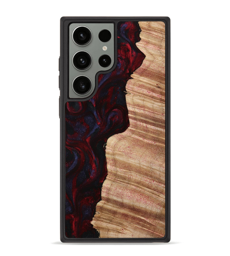 Galaxy S23 Ultra Wood Phone Case - Maia (Red, 773589)