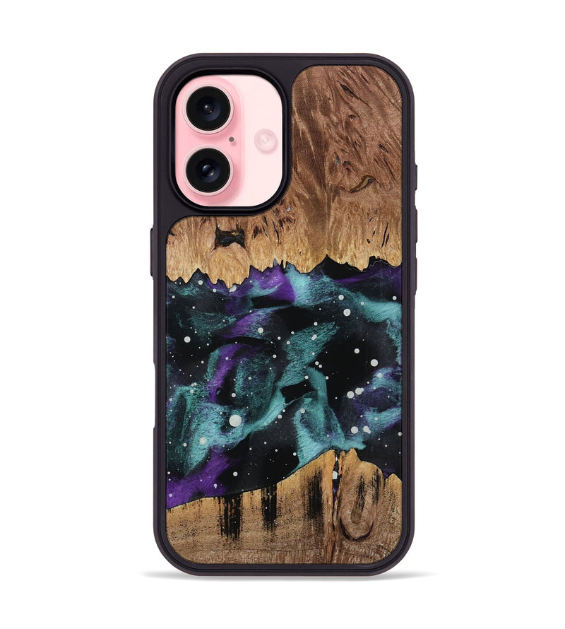 iPhone 16 Wood Phone Case - Cain (Cosmos, 773685)
