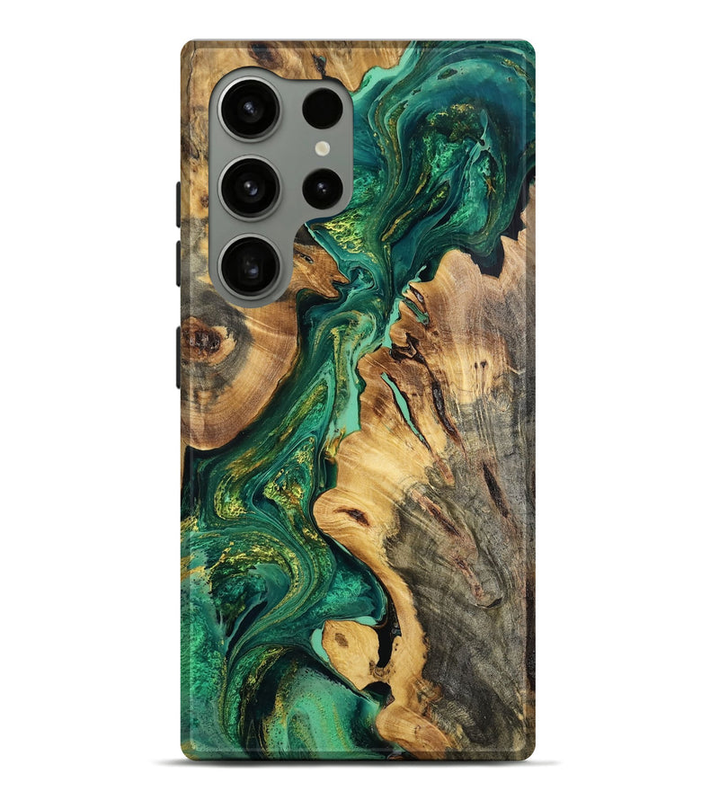 Galaxy S24 Ultra Wood Live Edge Phone Case - Daleyza (Green, 773699)