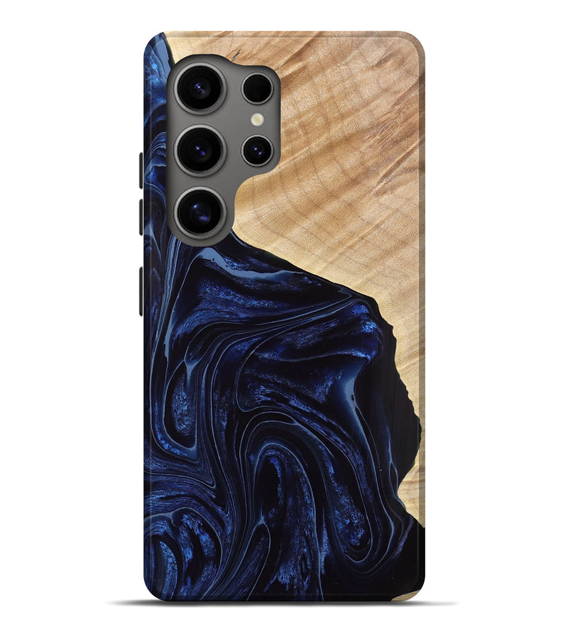 Galaxy S25 Ultra Wood Live Edge Phone Case - Royce (Blue, 773700)