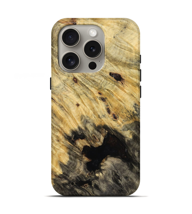 iPhone 16 Pro Wood Live Edge Phone Case - Jess (Wood Burl, 773714)