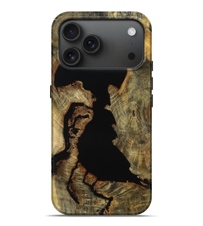 iPhone 17 Pro Max Wood Live Edge Phone Case - Evalyn (Wood Burl, 773716)