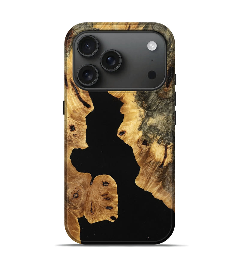 iPhone 17 Pro Wood Live Edge Phone Case - Crissy (Wood Burl, 773717)
