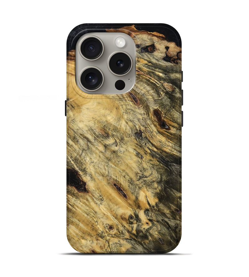 iPhone 16 Pro Wood Live Edge Phone Case - Hildred (Wood Burl, 773724)
