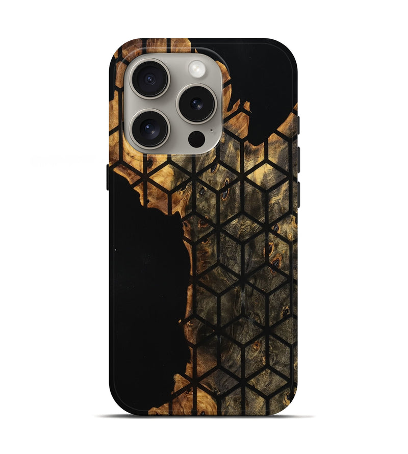 iPhone 16 Pro Wood Live Edge Phone Case - Zamir (Pattern, 773961)
