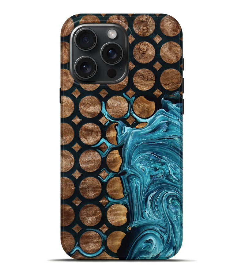 iPhone 16 Pro Max Wood Live Edge Phone Case - Lavar (Pattern, 773963)