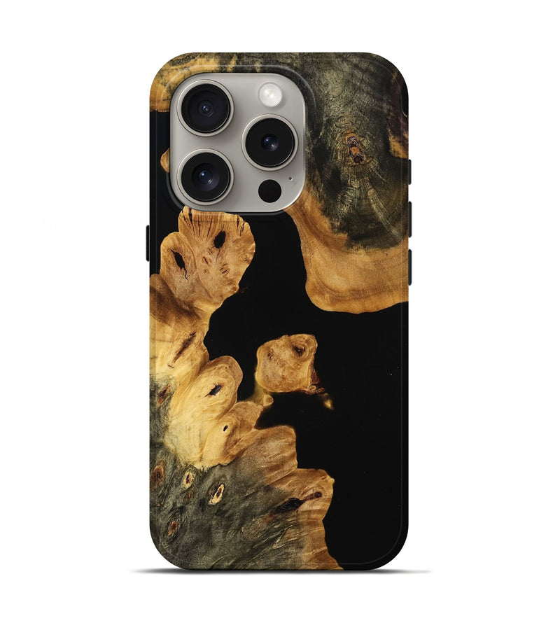 iPhone 16 Pro Wood Live Edge Phone Case - Candis (Wood Burl, 773969)