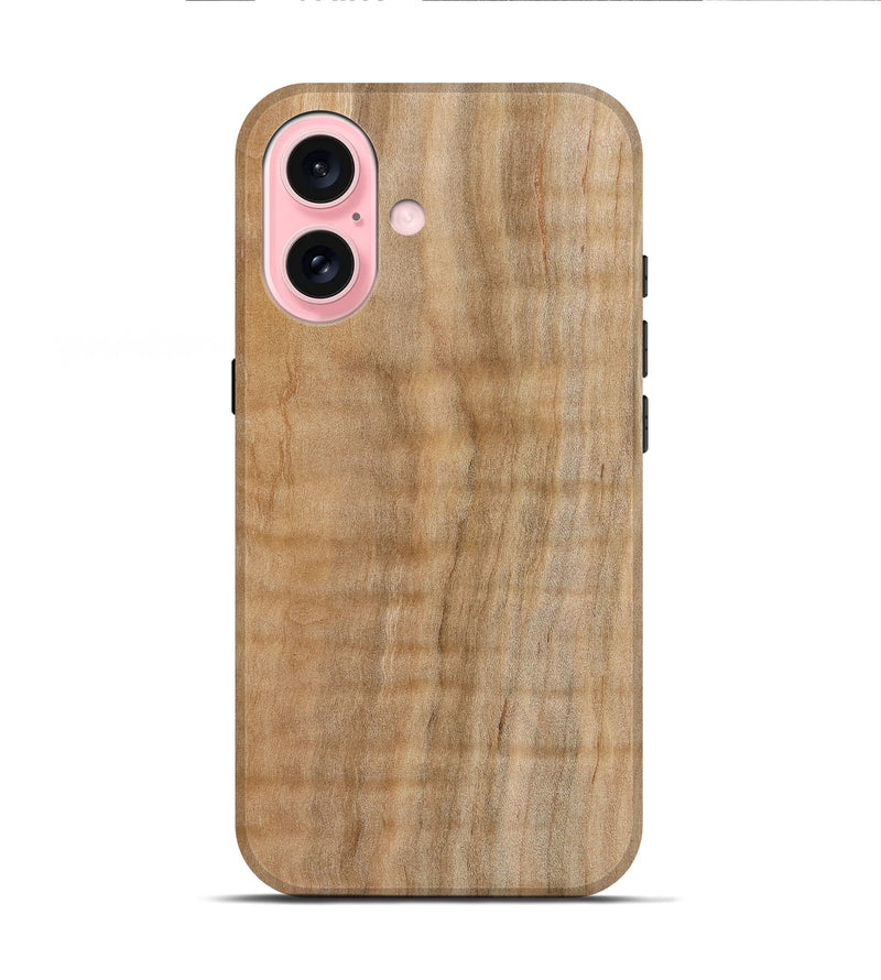 iPhone 16 Wood Live Edge Phone Case - Maryjo (Wood Burl, 773971)