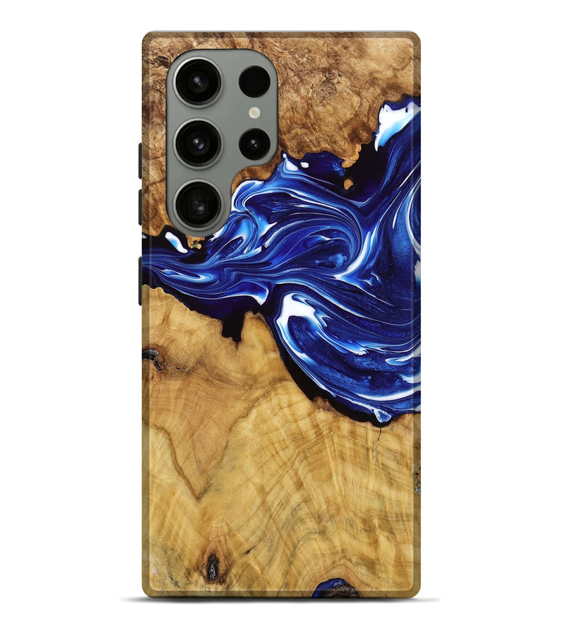 Galaxy S23 Ultra Wood Live Edge Phone Case - Amora (Blue, 774277)