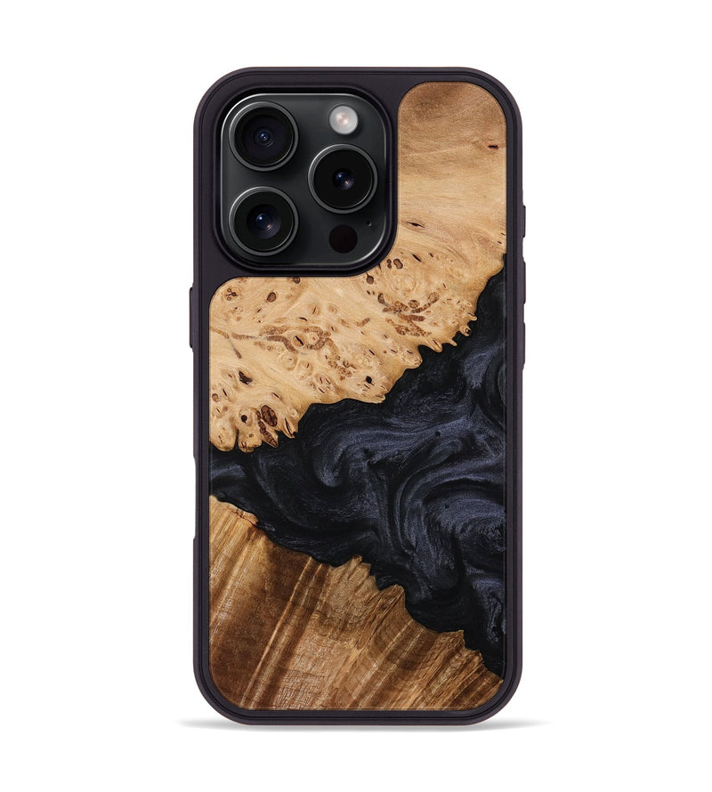 iPhone 16 Pro Wood Phone Case - Emmalee (Wood Burl, 774298)