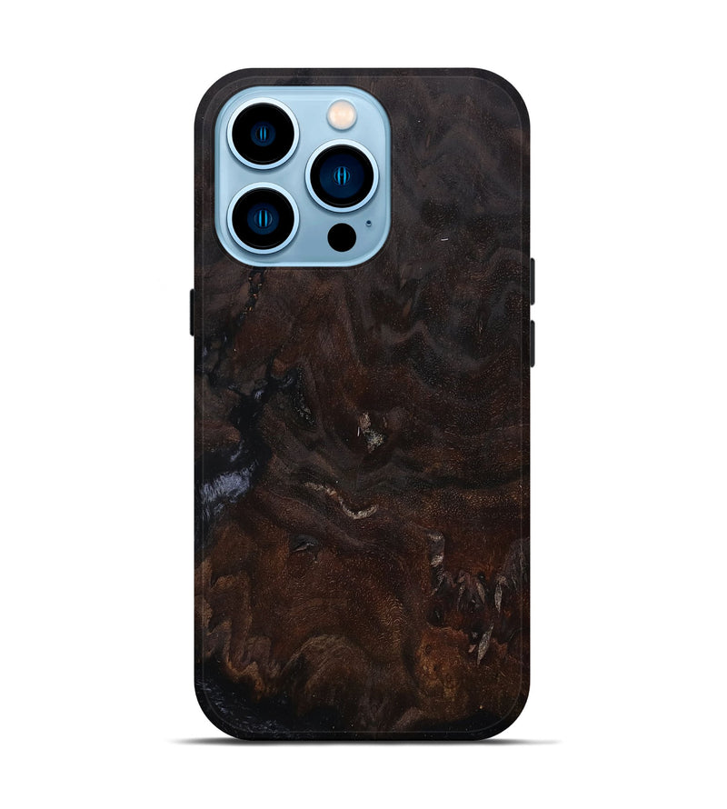 iPhone 14 Pro Wood Live Edge Phone Case - Colonel (Wood Burl, 774582)
