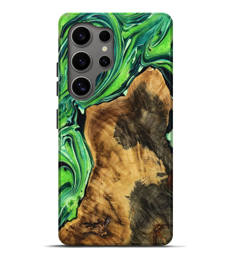 Galaxy S25 Ultra Wood Live Edge Phone Case - Aldo (Green, 774601)