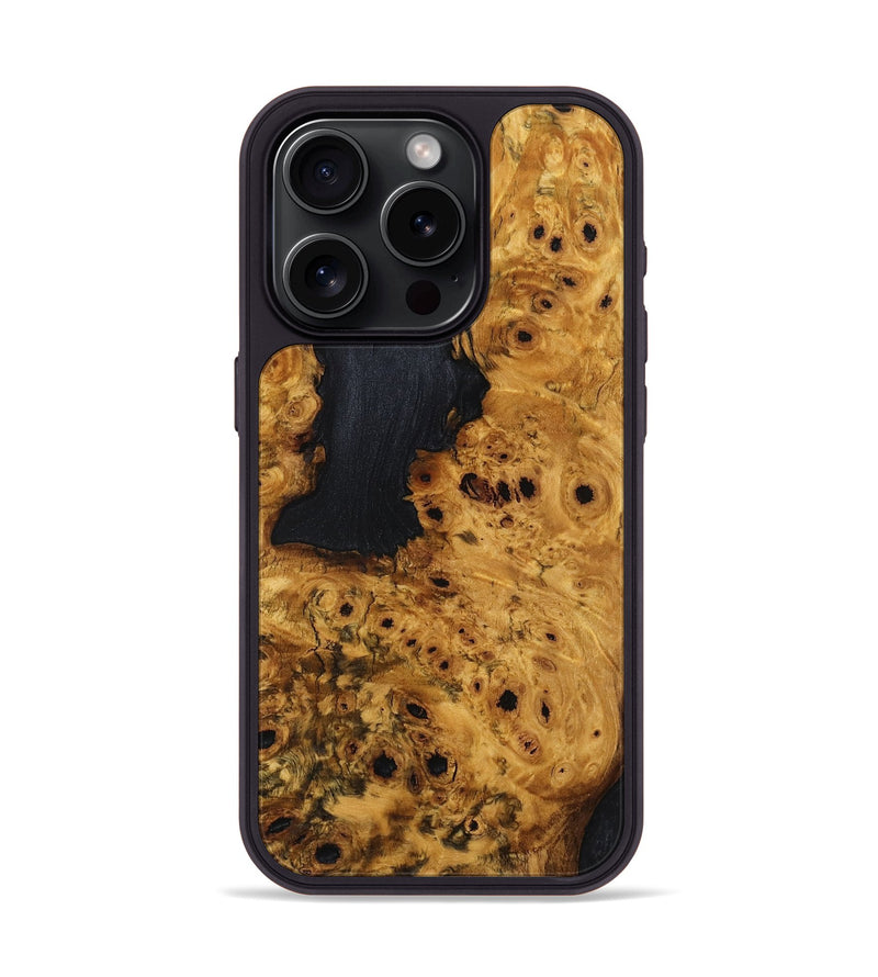 iPhone 15 Pro Wood Phone Case - Helen (Wood Burl, 774683)
