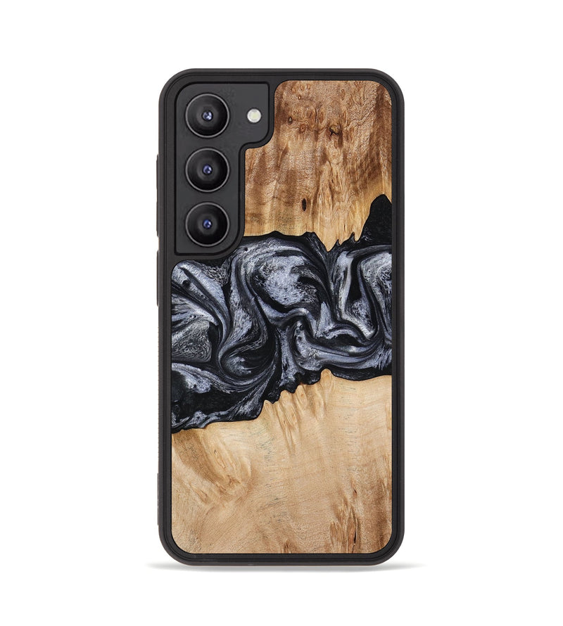 Galaxy S23 Wood Phone Case - Tempie (Black & White, 774933)