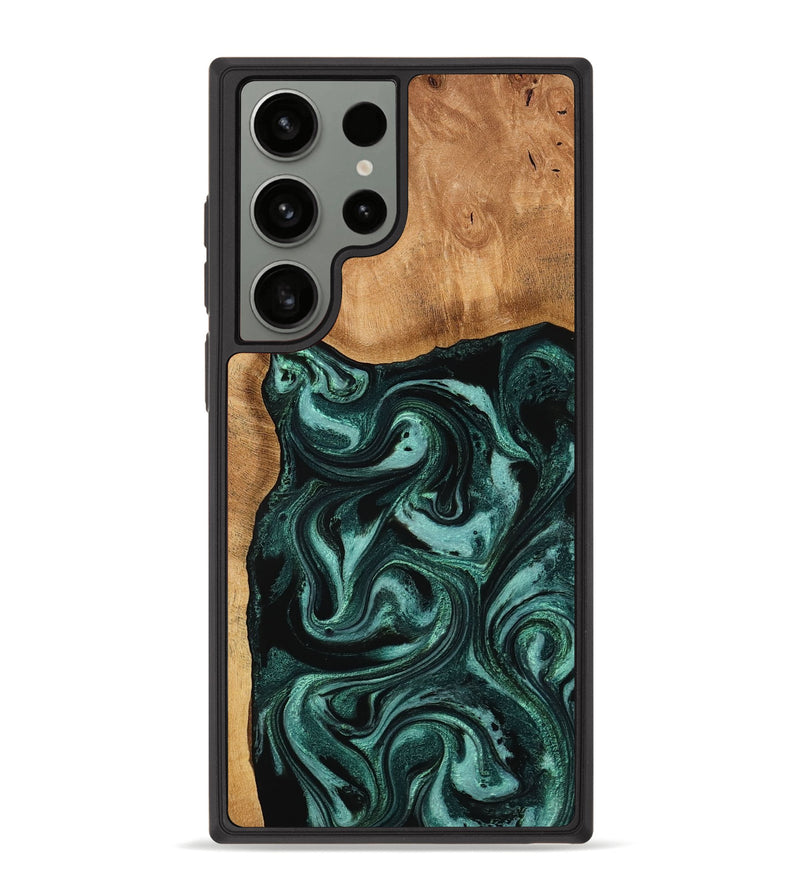 Galaxy S23 Ultra Wood Phone Case - Brett (Green, 774950)