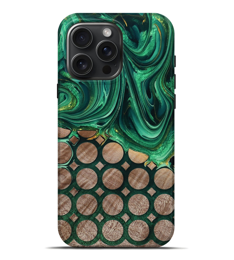 iPhone 16 Pro Max Wood Live Edge Phone Case - Julisa (Pattern, 775016)