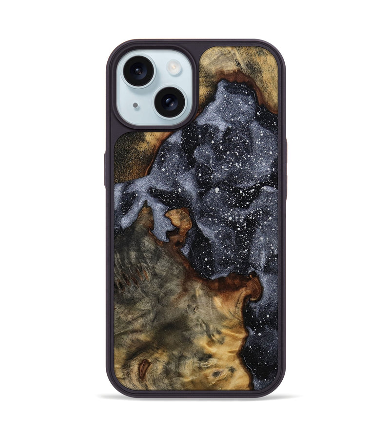 iPhone 15 Wood Phone Case - Izael (Cosmos, 775098)