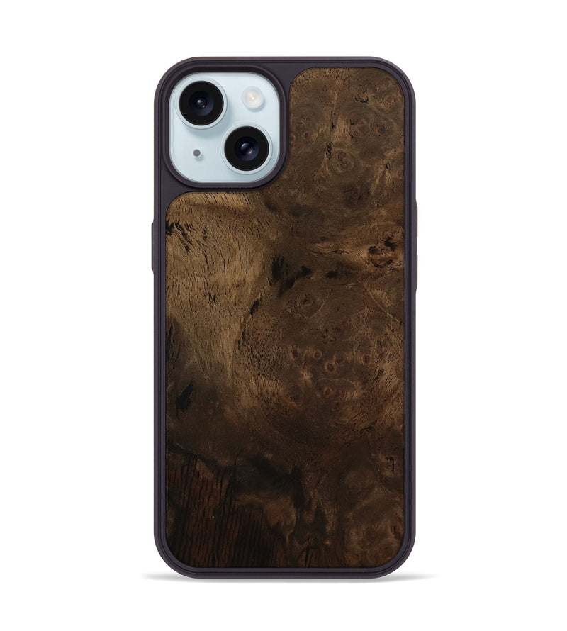 iPhone 15 Wood Phone Case - Macey (Wood Burl, 775109)