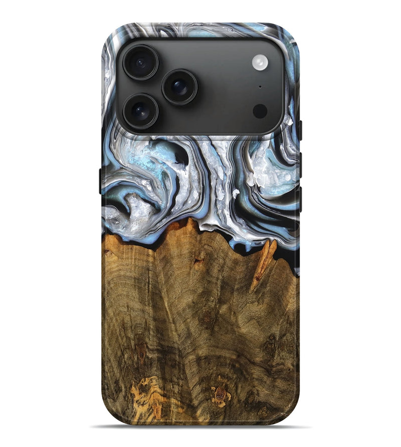 iPhone 17 Pro Max Wood Live Edge Phone Case - Izaiah (Metallic, 775271)