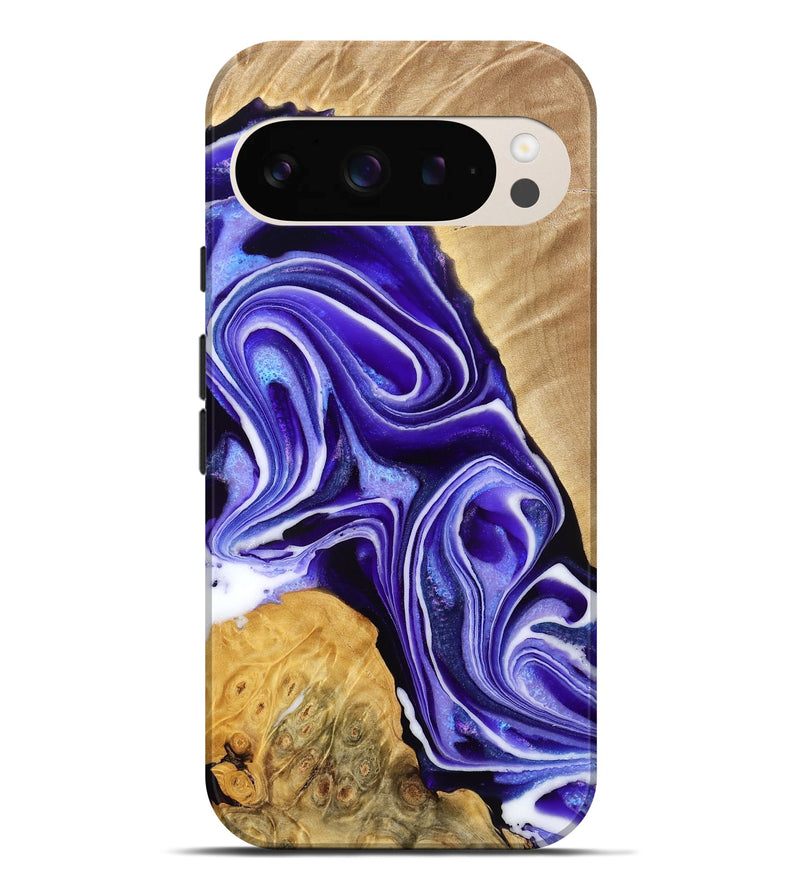 Pixel 9 Pro XL Wood Live Edge Phone Case - Laylah (Purple, 775428)