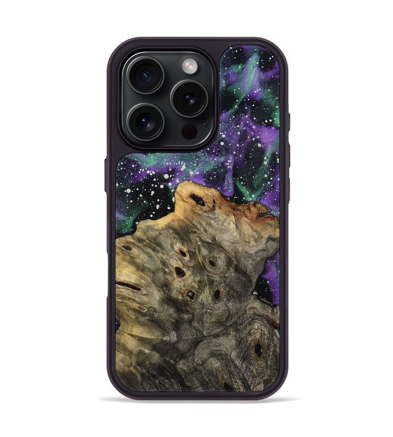 iPhone 16 Pro Wood Phone Case - Ocean (Cosmos, 775792)