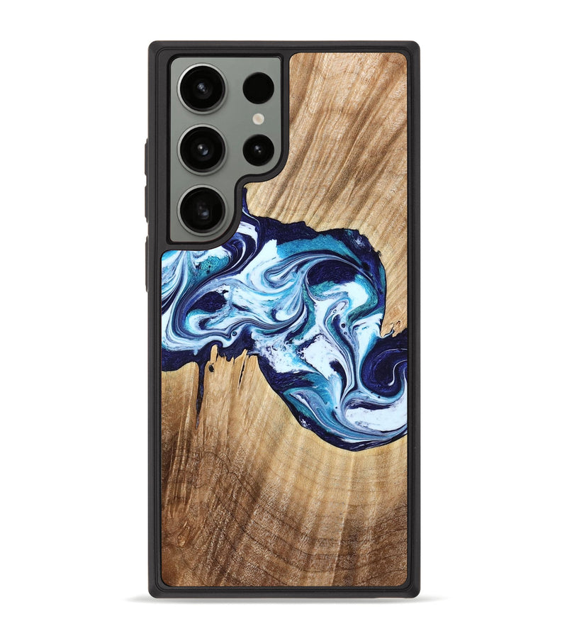 Galaxy S23 Ultra Wood Phone Case - Katie (Blue, 775898)