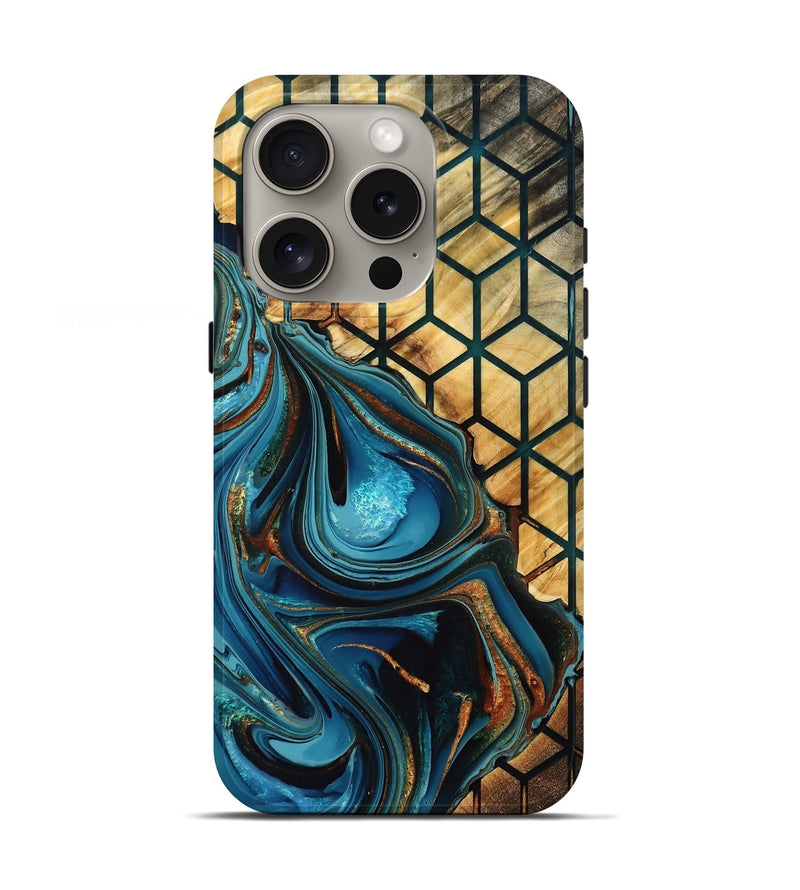 iPhone 16 Pro Wood Live Edge Phone Case - Carmela (Pattern, 775954)