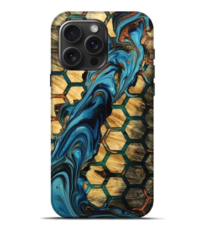 iPhone 16 Pro Max Wood Live Edge Phone Case - Tianna (Pattern, 775958)