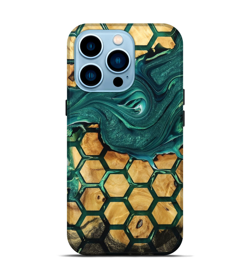 iPhone 14 Pro Wood Live Edge Phone Case - Lina (Pattern, 775959)