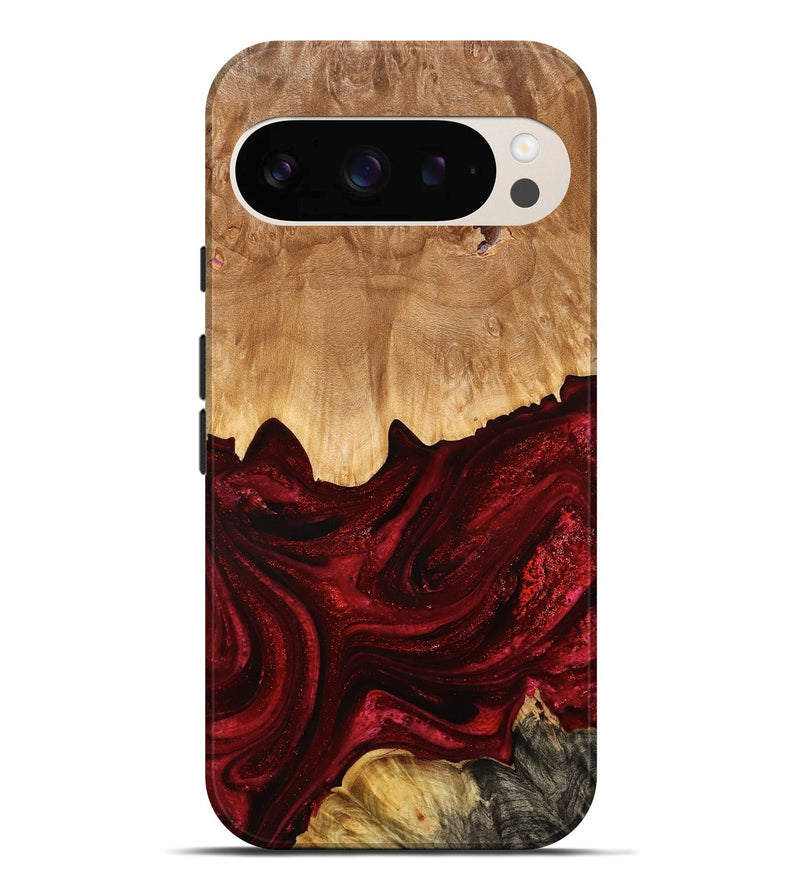 Pixel 10 Pro XL Wood Live Edge Phone Case - Eddie (Red, 775962)