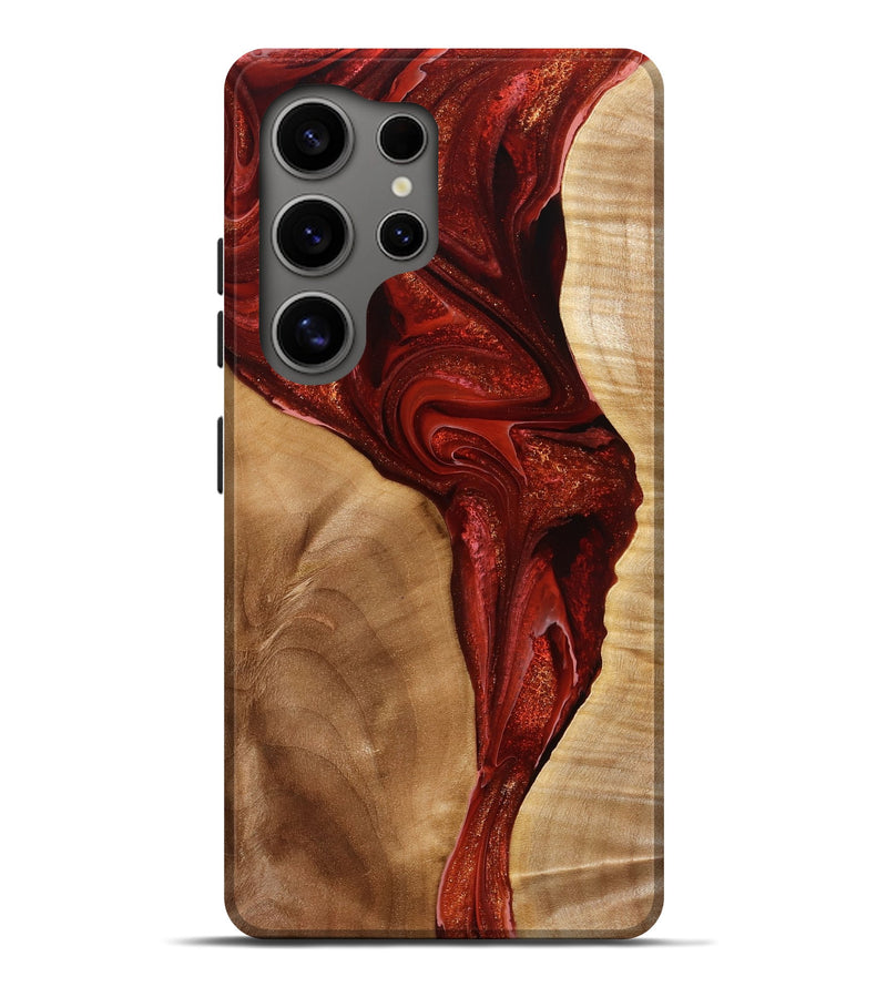 Galaxy S25 Ultra Wood Live Edge Phone Case - Samson (Red, 775972)