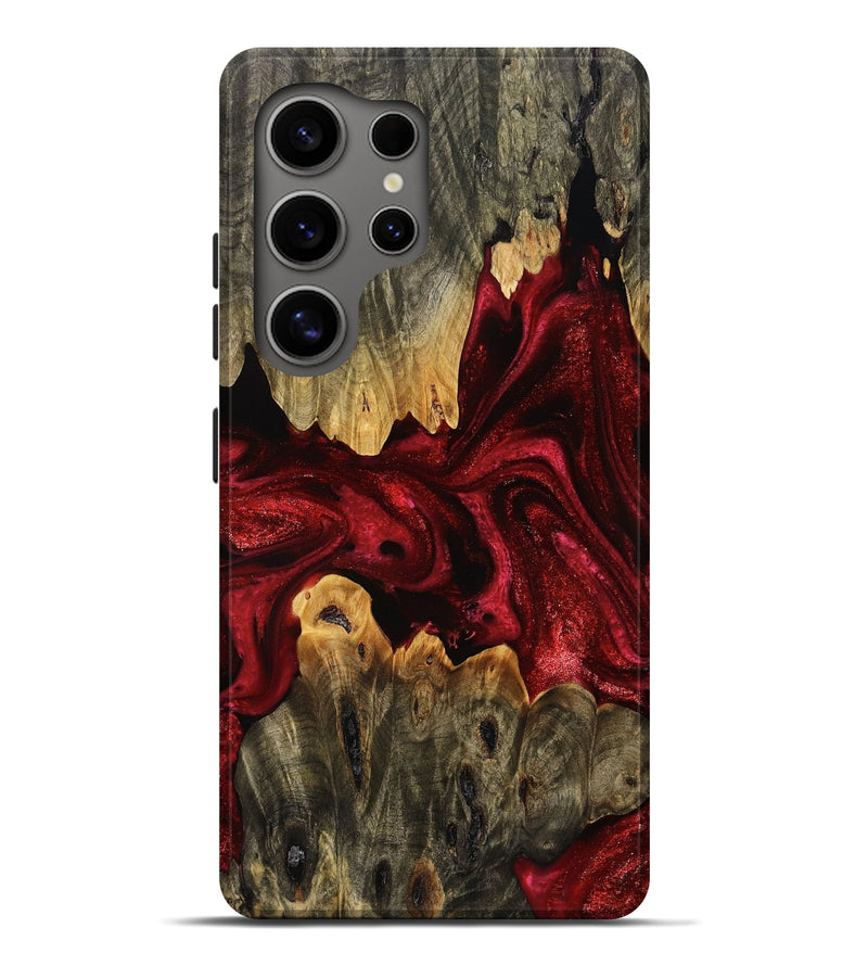 Galaxy S25 Ultra Wood Live Edge Phone Case - Rianna (Red, 775973)