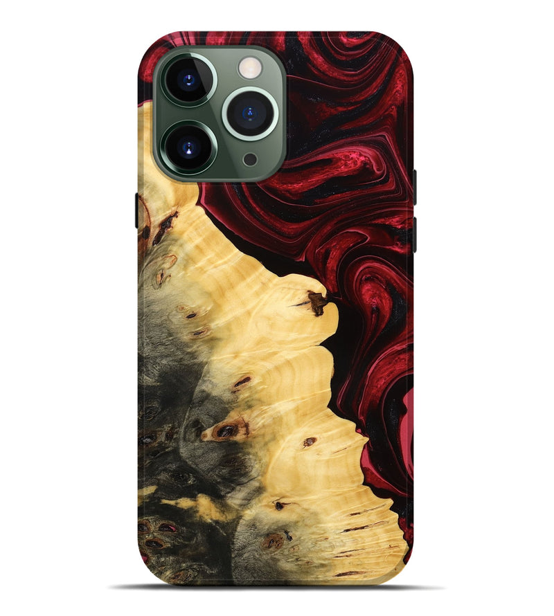 iPhone 13 Pro Max Wood Live Edge Phone Case - Soren (Red, 775980)