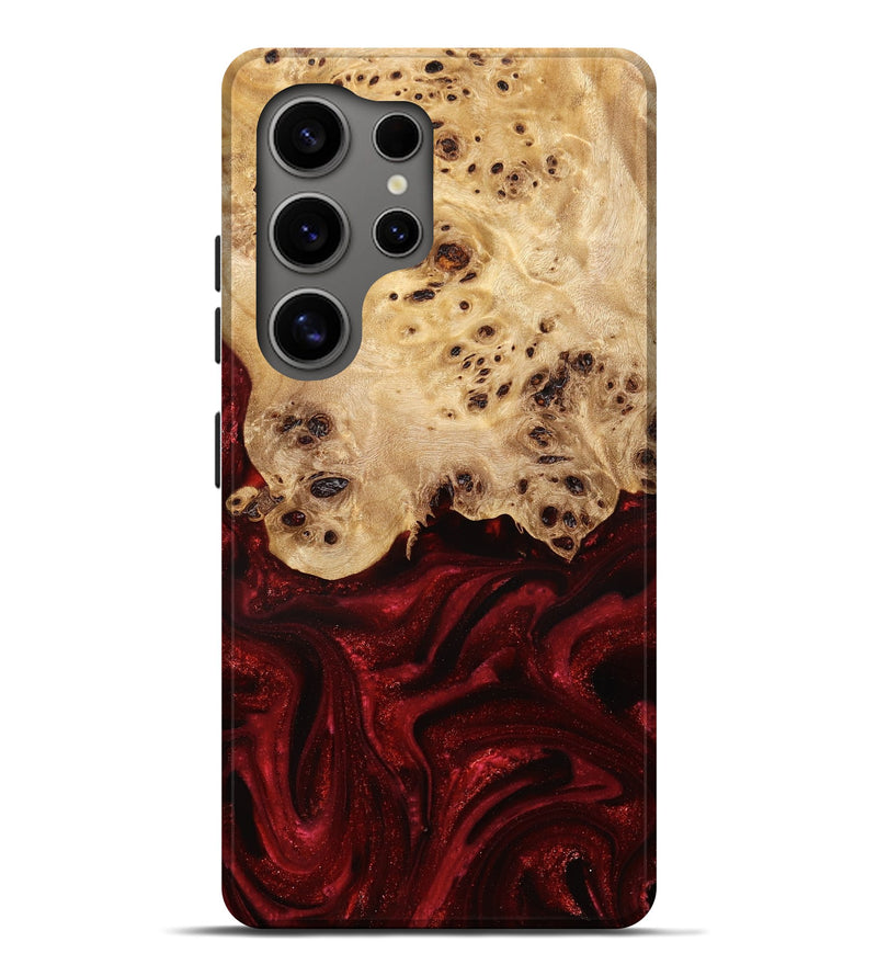 Galaxy S25 Ultra Wood Live Edge Phone Case - Yadira (Red, 775982)