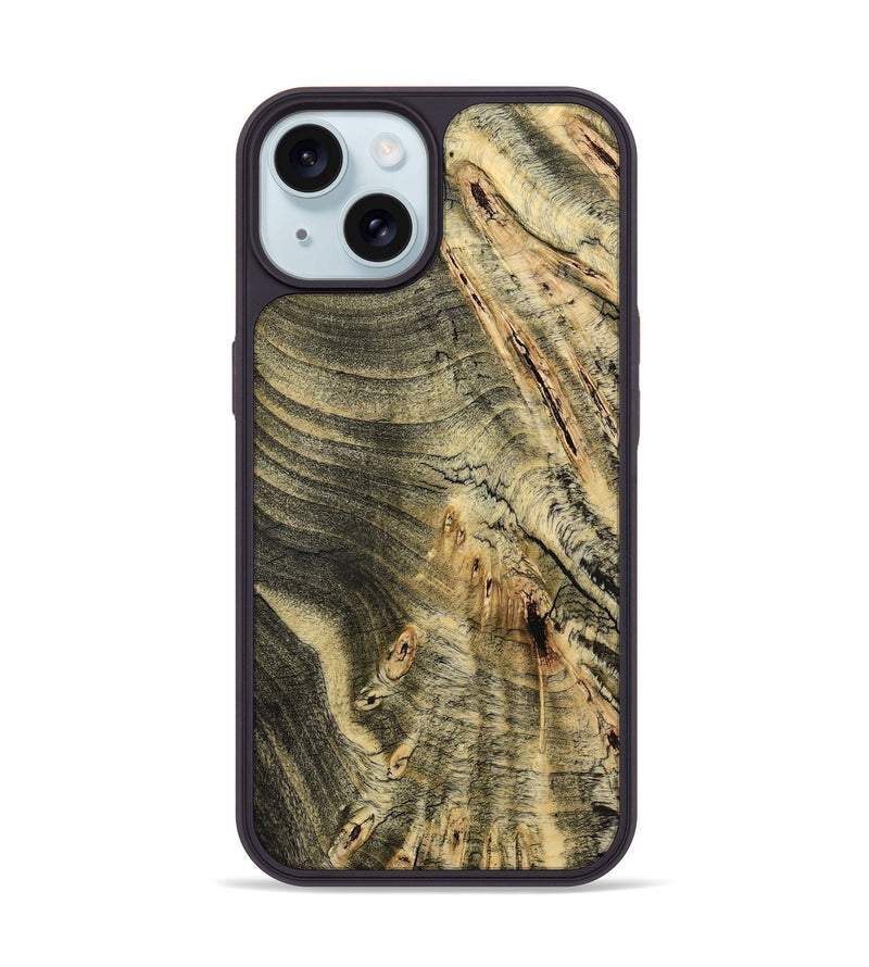 iPhone 15 Wood Phone Case - Ansley (Wood Burl, 775985)