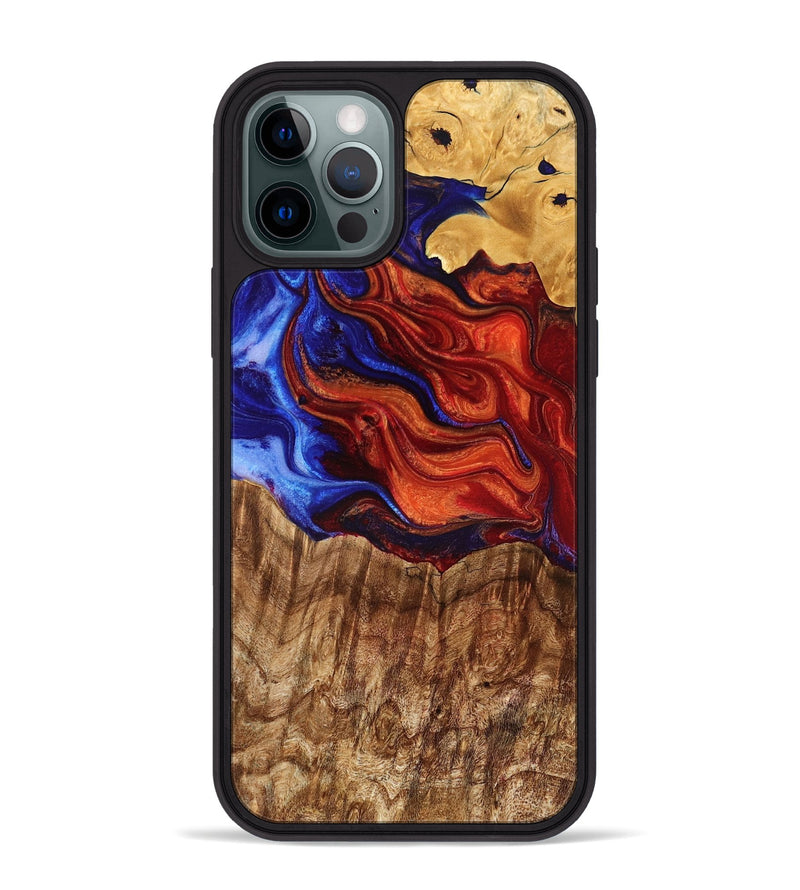 iPhone 12 Pro Max Wood Phone Case - Erwin (Fire & Ice, 776257)