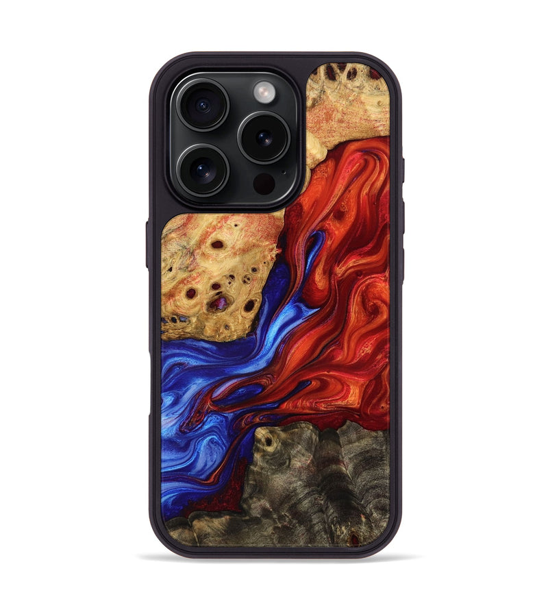 iPhone 16 Pro Wood Phone Case - Shyla (Fire & Ice, 776258)