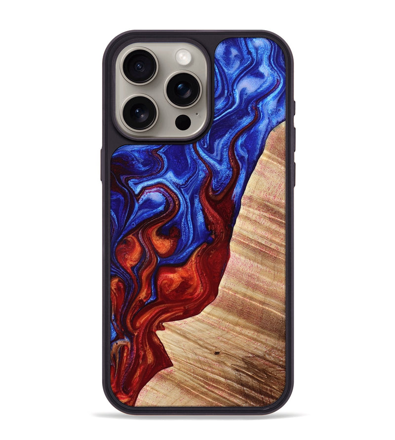 iPhone 15 Pro Max Wood Phone Case - Mariela (Fire & Ice, 776262)