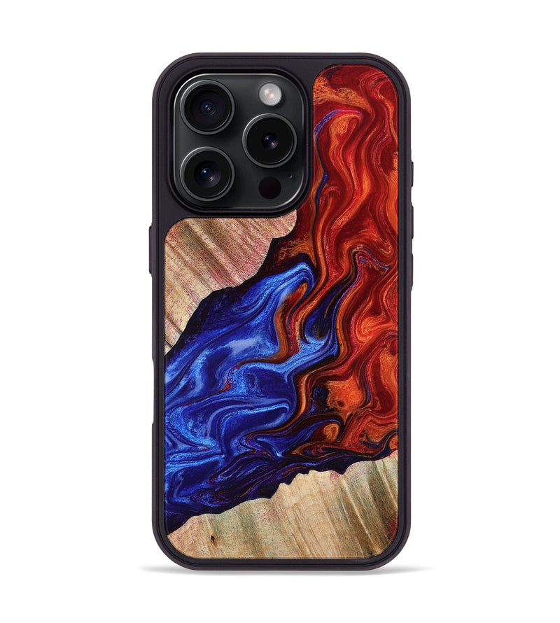 iPhone 16 Pro Wood Phone Case - Melvina (Fire & Ice, 776282)