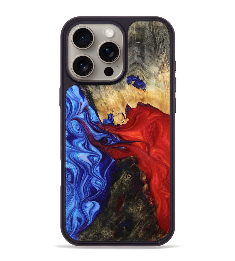 iPhone 16 Pro Max Wood Phone Case - Casie (Fire & Ice, 776283)