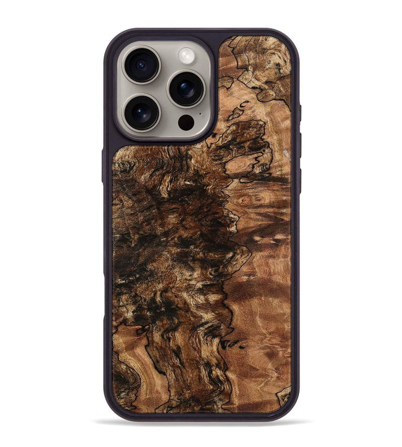 iPhone 16 Pro Max Wood Phone Case - Dequan (Wood Burl, 776390)