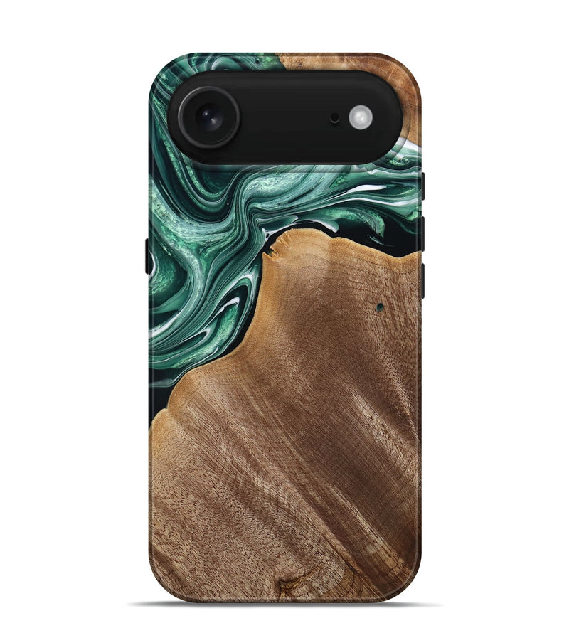 iPhone 17 Air Wood Live Edge Phone Case - Rico (Green, 776433)