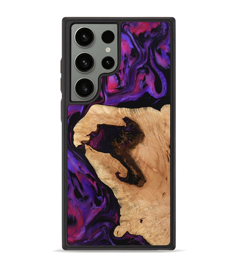 Galaxy S23 Ultra Wood Phone Case - Eli (Purple, 776558)