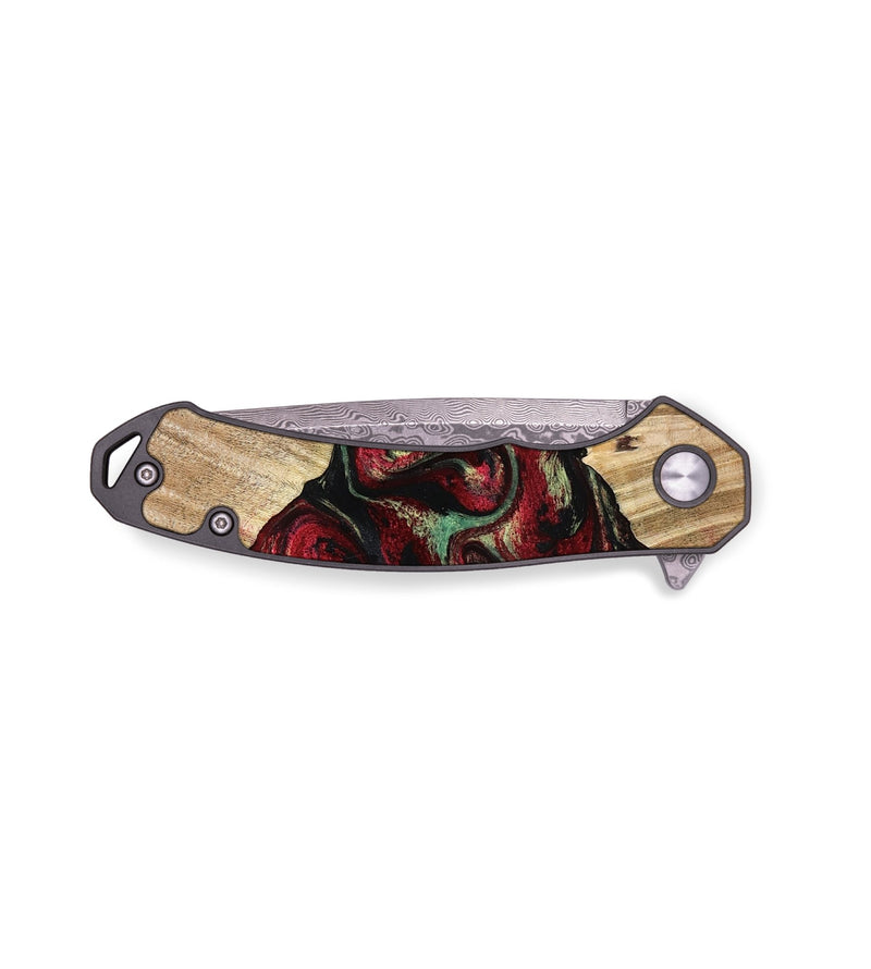 EDC Wood Pocket Knife - Cayla (Red, 776629)