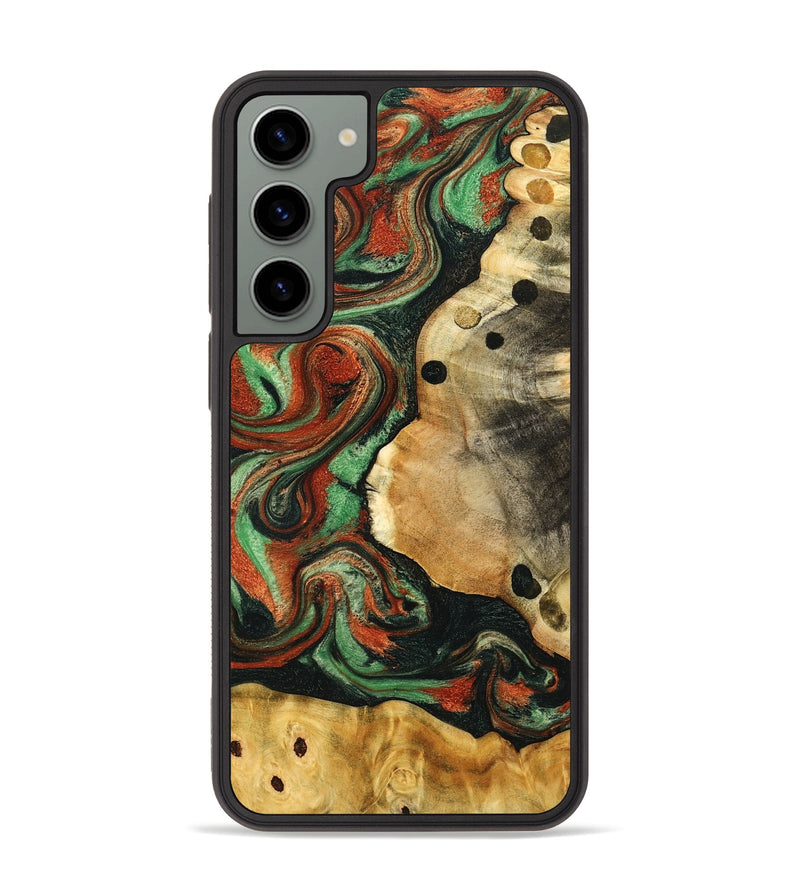 Galaxy S23 Plus Wood Phone Case - Jay (Green, 776649)