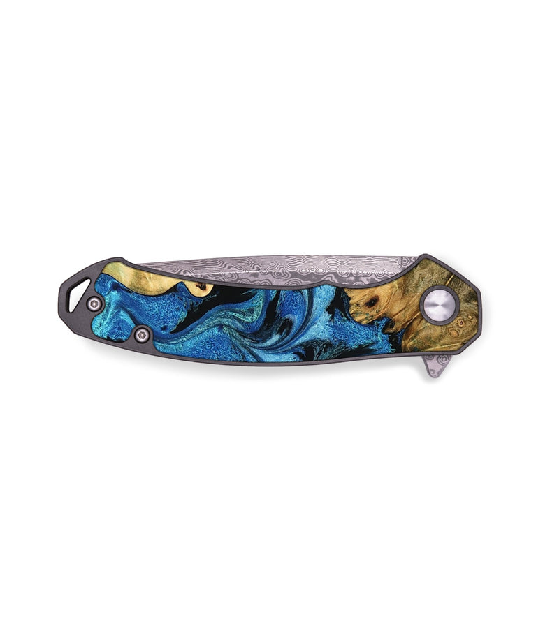 EDC Wood Pocket Knife - Alethea (Blue, 776676)
