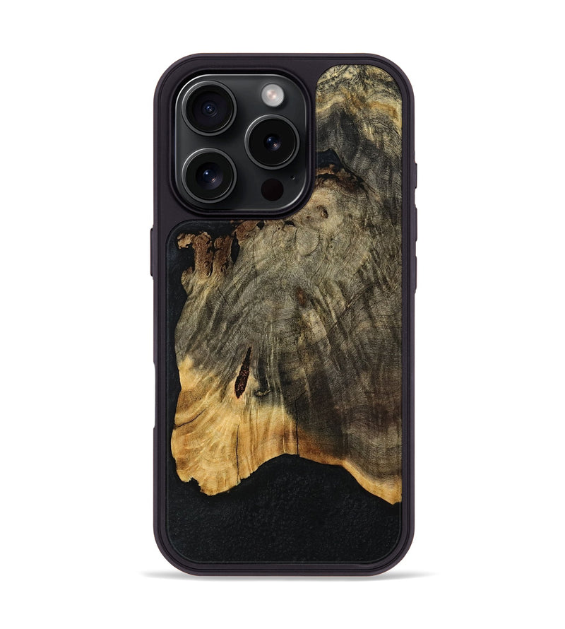 iPhone 16 Pro Wood Phone Case - Nestor (Wood Burl, 776688)