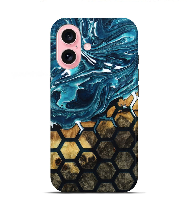 iPhone 16 Wood Live Edge Phone Case - Yandel (Pattern, 776749)